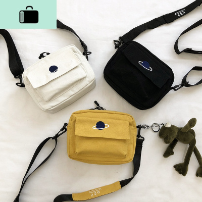 上新小包包女包夏天小清新2020新款韩版百搭学生帆布袋ins斜挎包NEW LAKE女斜挎包