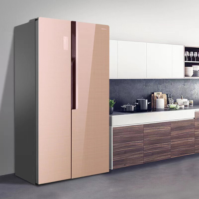 ronshen/容声 532升 变频风冷无霜嵌入式对开玻璃门冰箱