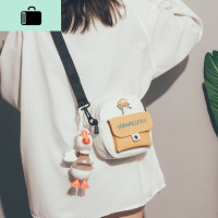 夏天上新小包包女2020新款潮韩版百搭手机包古着感可爱帆布斜挎包NEW LAKE女斜挎包