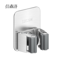 信森洛 不锈钢拖把夹挂钩 6*7cm 1个