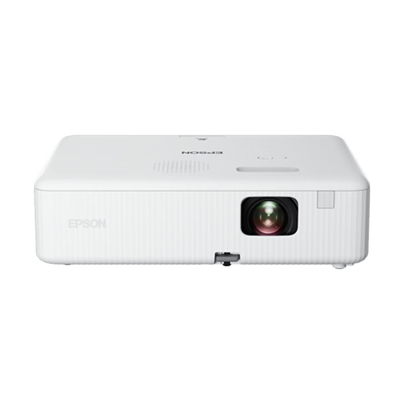 爱普生EPSON CO-W01 投影仪 投影机家用 培训办公投影仪[标配+吊架+100英寸电动幕布]
