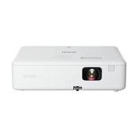 爱普生EPSON CO-W01 投影仪 投影机家用 培训办公投影仪[标配+吊架+100英寸电动幕布]