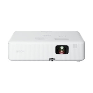 爱普生EPSON CO-W01 投影仪 投影机家用 培训办公投影仪[标配+吊架+100英寸电动幕布]