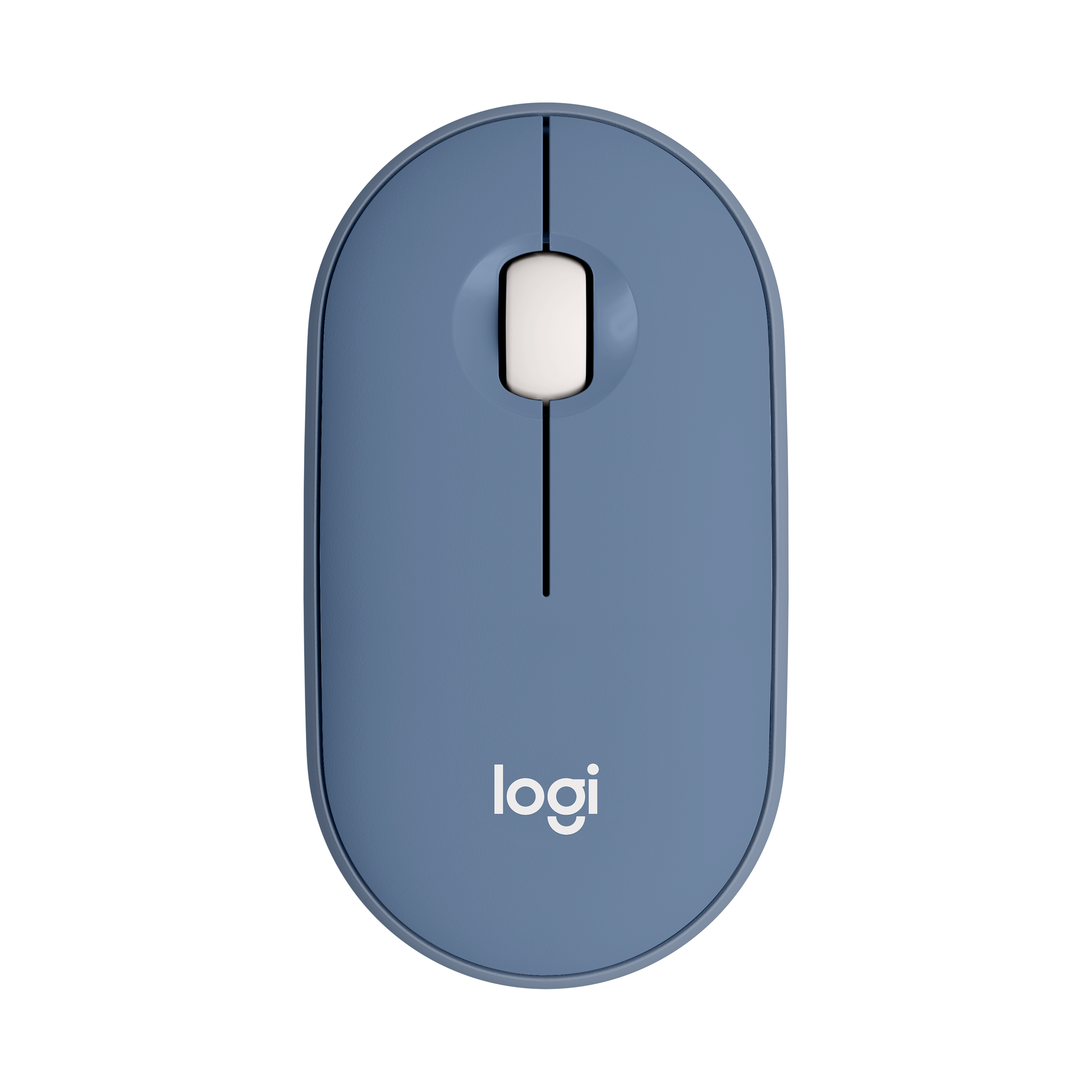 罗技(Logitech) LOGITECH PEBBLE无线鼠标-品月蓝