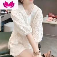 七斓欧货重工蕾丝镂空上衣短裤套女夏季高级感洋气减龄时尚套装潮