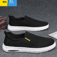 聚范一脚蹬男鞋夏季透气薄款冰丝老北京布鞋开车工作上班鞋子