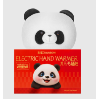 彩虹熊猫可拆洗加厚亲肤绒暖水袋T616