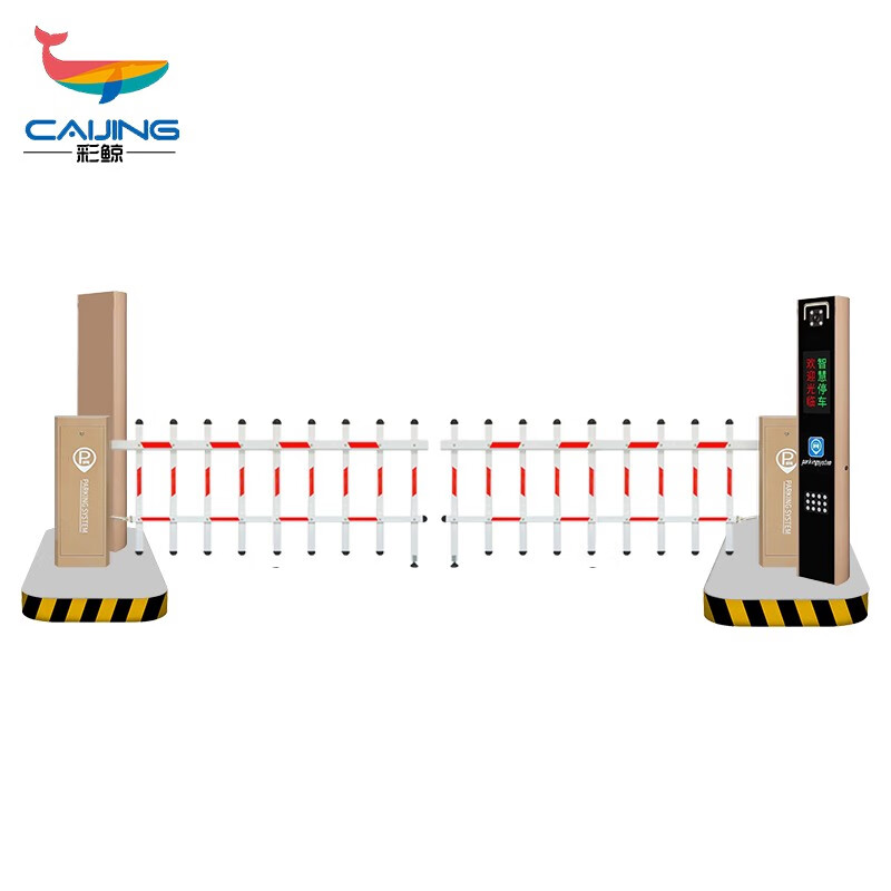 CJ-ZL02一进一出车牌识别系统×1套+3m-4M栅栏道闸×2