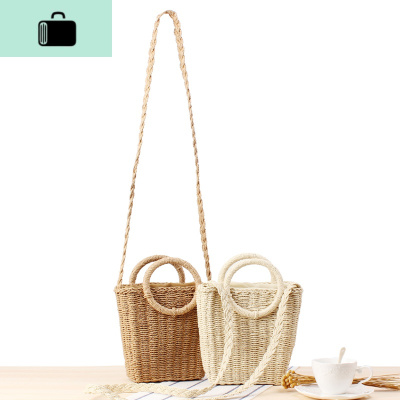 店长推荐新款小清新手拎斜挎两用编织包ins度假沙滩编包女纸包NEW LAKE女士单肩包