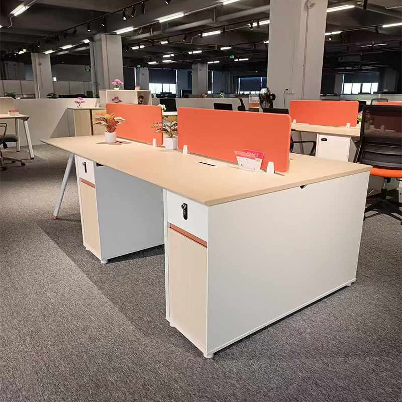 匡大工位桌2.4米四人位电脑桌 MS22-FS24 (2400W*1200D*760H)