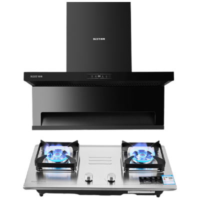 百得(BEST)华帝股份烟灶套装AC13+JDQ13G 24m³顶侧双吸七重热净洗 手势智控5.0kW大火力液化气