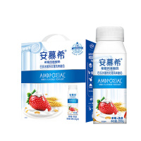 伊利安慕希草莓燕麦酸奶常温风味全脂酸奶原味200g*10盒