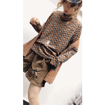 广赫2020年春秋新款时尚修身长袖打底衫潮上衣小衫内搭欧货潮卫衣女卫衣