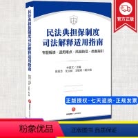[正版]2021新书 民法典担保制度司法解释适用指南 专题解读 适用难点 风险防范 类案指引 申惠文主编 97875