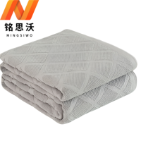 铭思沃毛毯150*200cm条灰色