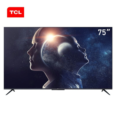TCL 官方旗舰 75D8(75英寸)吋 智能4K高清全面屏防蓝光人工智能语音教育2020新款LED彩电平板电视