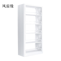 风雷缘图书馆书架阅览室货架资料档案架钢制书架双面五层主架