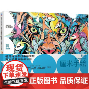 视觉传达考研手绘快题高分试卷评析与示范 周易 张梦婷 赵翼飞 物体塑造和图形创意手法表现 马克笔着色和画面构图讲解书