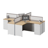臻远ZYGW-017屏风工作卡位职员桌办公桌 十型四人位