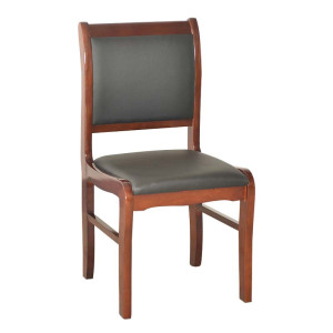 文灵会议室酒店学校会客椅扶手实木脚办公培训椅子实木会议椅
