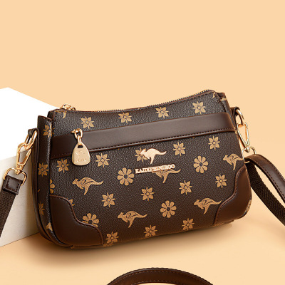 包包女包新款2026时尚女士印花斜挎包妈妈包小方包单肩包