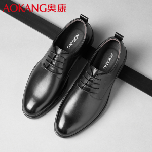 奥康男鞋商务正装皮鞋系带通勤德比鞋男牛皮男士单鞋新郎结婚工作皮鞋