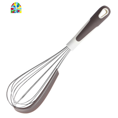 打蛋器手动家用304不锈钢手持厨房搅鸡蛋面糊搅拌器烘焙 FENGHOU 大号半透明刮刀天蓝色