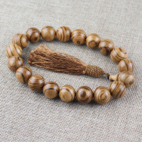 原创木质佛珠挂件越南沉香木汽车挂件车内档位后视镜饰品保平安符送女朋友老婆情人节七夕生日礼物