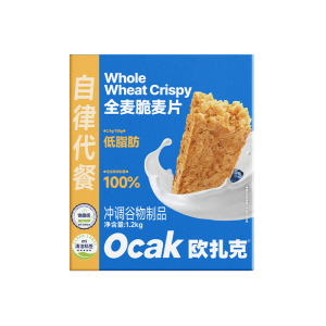 欧扎克全麦脆麦片代餐燕麦麸皮脆即食健身营养早餐冲饮1.2kg新老包装随机发货