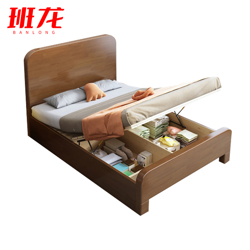 班龙气压床1.2*2.0米胡桃色张
