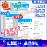 语文+数学[人教版]+英语[人教PEP] 六年级下 [正版]2024春新版王朝霞期末活页卷一二三年级四五六年级下册上册语