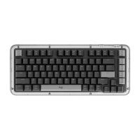 罗技(Logitech) 琥珀系列 K75M 无线键盘机械AI客制化办公游戏全键热插拔 黑色