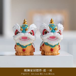 维诺亚新品国潮醒狮摆件乔迁新居开业送礼公司醒狮摆件客厅玄关摆件