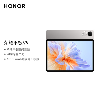 荣耀平板V9 11.5英寸 平板电脑 144Hz绿洲护眼屏 AI学习生产力 超轻薄长续航 12GB+256GB苍山灰