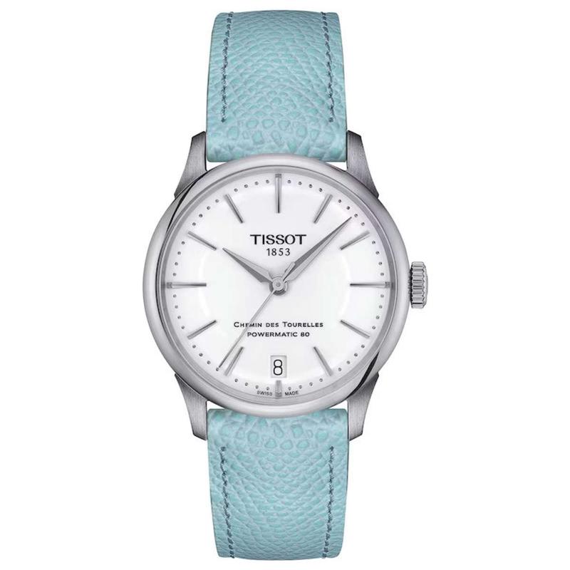 TISSOT精致女表 自动机械 34mm小表盘 防水50米 日历显示