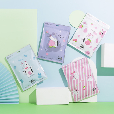 卡通暖宝宝-暖宝宝贴大号清新少女风驱寒暖身自发热暖身痛经调理暖暖宫贴水果奶牛10贴-