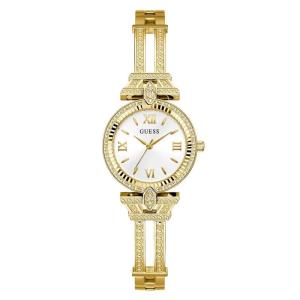 GUESS女士石英表带金色手表时尚名品腕表