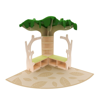 角落树屋图书柜