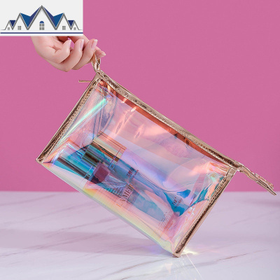 化妆包女便携大容量ins网红炫彩防水手提旅行多功能洗漱品收纳袋 三维工匠收纳包