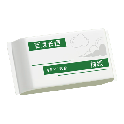 百晟长恒BSCH-C20D抽纸4层150抽每包 152mm*190mm(计价单位:包)绿色