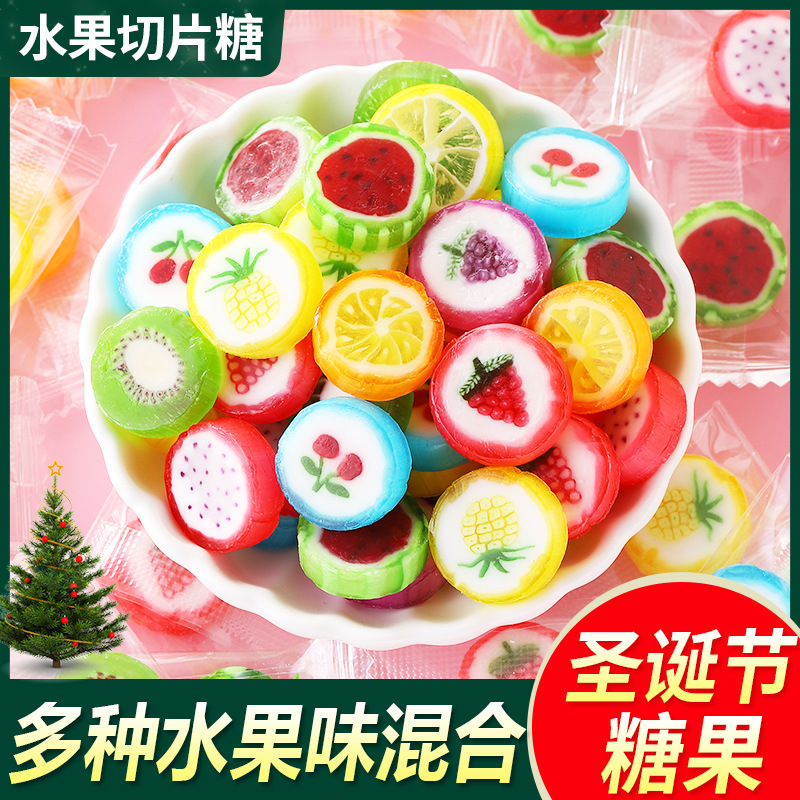 [约400颗]500g*2袋 混合味水果味切片糖网红糖果混合多口味儿童小零食喜糖棒棒糖囤货批发