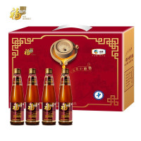 五个农民福临门一级小磨香油礼盒装8.72升压榨工艺18个月长保质期家庭装送礼自用皆宜
