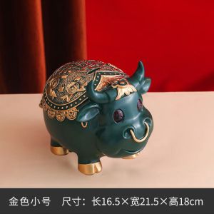 维诺亚进宝福牛存钱罐生肖金牛生日礼物2021节庆礼品只进不出不可取