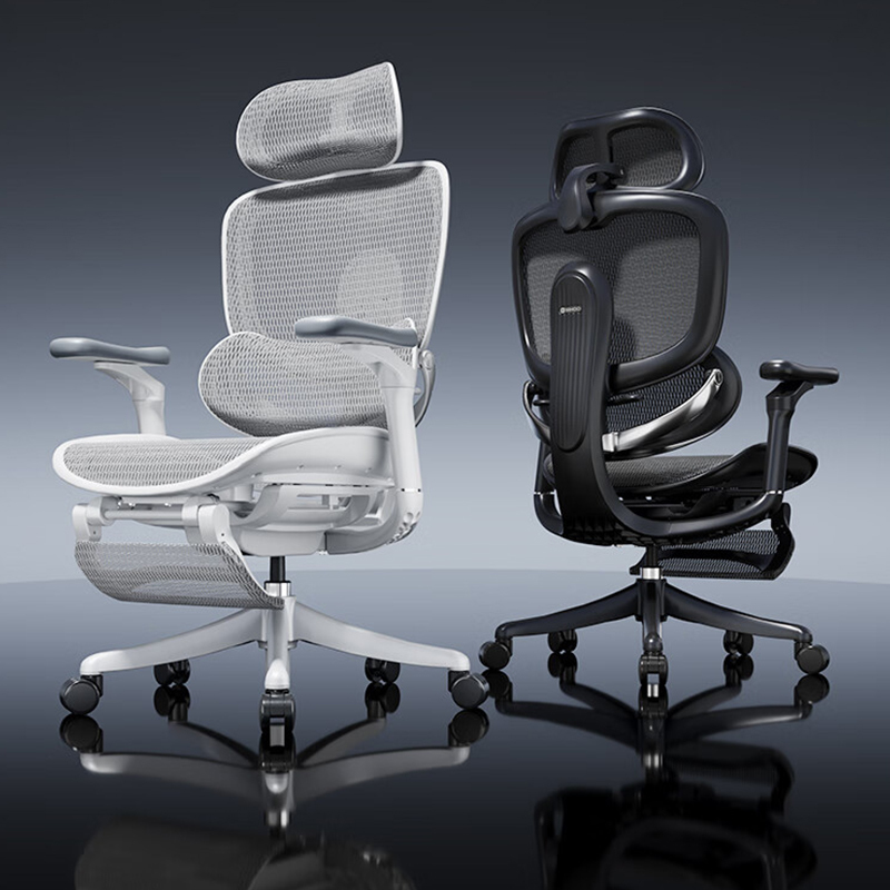 西昊 C300-Lite-V2-R101-JT 二代尊享款人体工学椅 [曜黑+脚踏] 电脑椅办公电竞老板