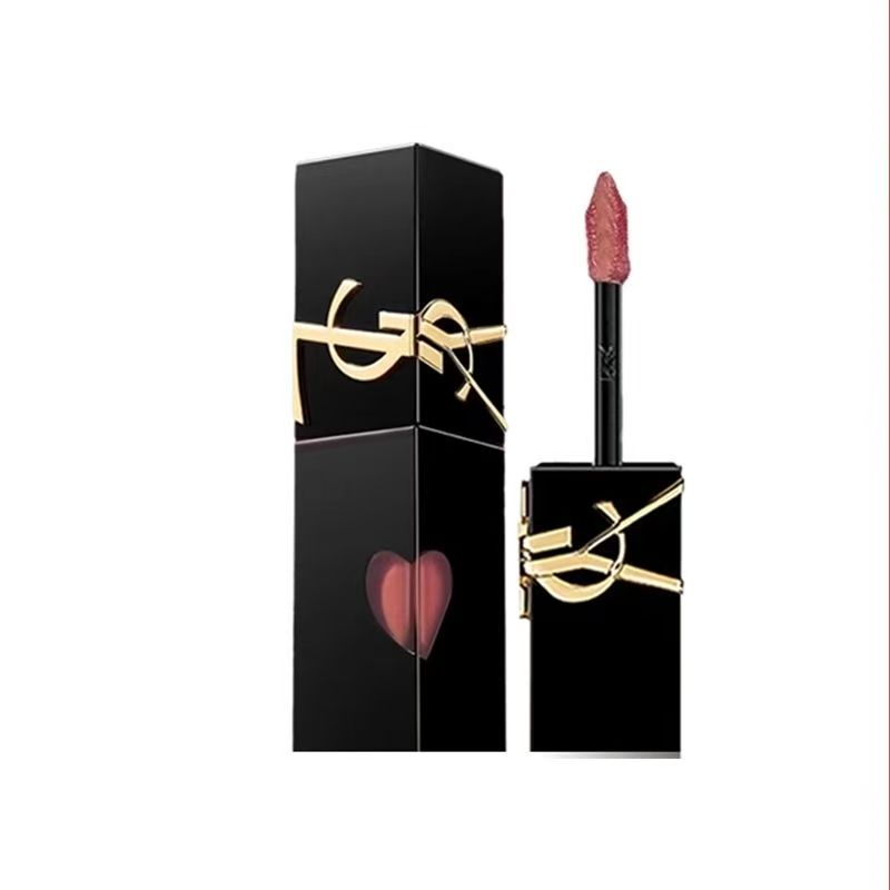 圣罗兰黑管镜面爱心唇釉610