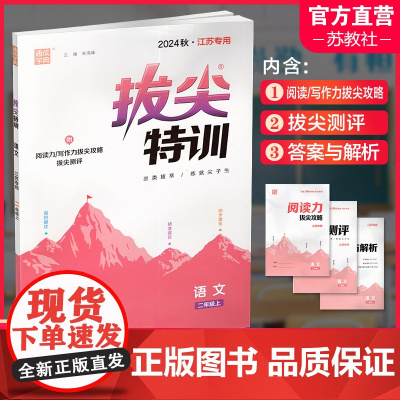 2024秋 小学拔尖特训 语文二年级上册人教版 部编版小学教辅2上 提优训练专项练习一课一练同步教辅 必刷题 通成学典天