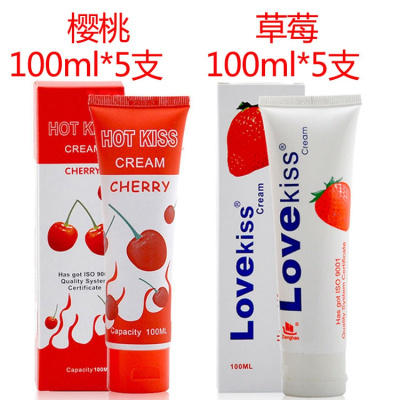 hotkiss口娇水果味润滑油lovekiss夫妻房事推油樱桃口胶润滑液QW樱桃味5支+草莓味5支