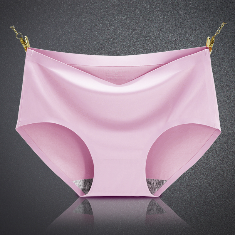 suntek夏季内裤女士冰丝少女生中腰透气超薄款棉裆大码三角短裤头