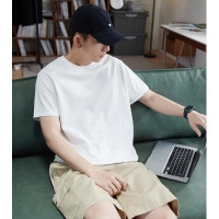 [2.5折价51元]冰氧吧唐狮冰丝短袖t恤夏季新款纯色男潮休闲百搭体恤半袖