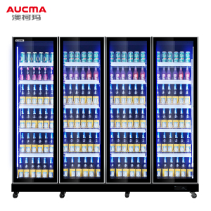 澳柯玛(AUCMA)LSC-1360LW风冷无霜啤酒柜酒吧超市商用冰箱冷藏展示冰柜网红饮料水柜